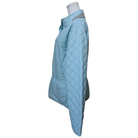 Peter Millar Blakely Quilted Light Blue Jacket Women’s Size L/XL? See Dim - Picture 6 of 14